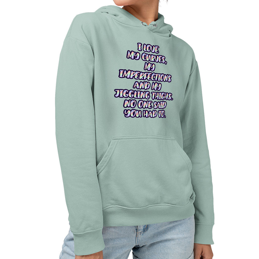 I Love My Curves Sponge Fleece Hoodie - Feminist Hoodie - Trendy Hooded Sweatshirt I Love My Curves Sponge Fleece Hoodie - Feminist Hoodie - Trendy Hooded Sweatshirt