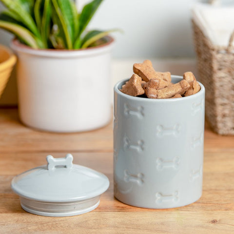 Manor Grey Treat Jar Manor Grey Treat Jar