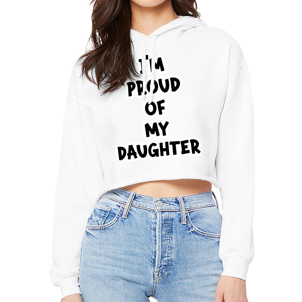 Proud Mom Women's Cropped Hoodie - Trendy Cropped Hoodie - Best Design Hooded Sweatshirt Proud Mom Women's Cropped Hoodie - Trendy Cropped Hoodie - Best Design Hooded Sweatshirt