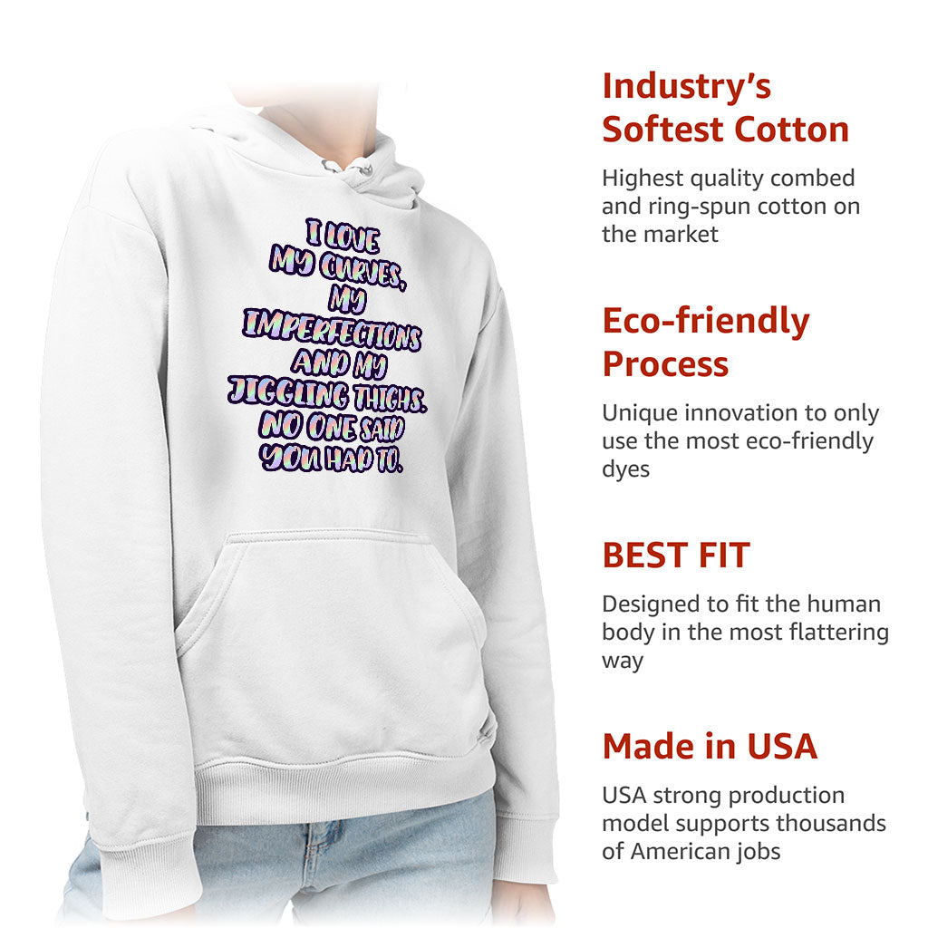I Love My Curves Sponge Fleece Hoodie - Feminist Hoodie - Trendy Hooded Sweatshirt I Love My Curves Sponge Fleece Hoodie - Feminist Hoodie - Trendy Hooded Sweatshirt