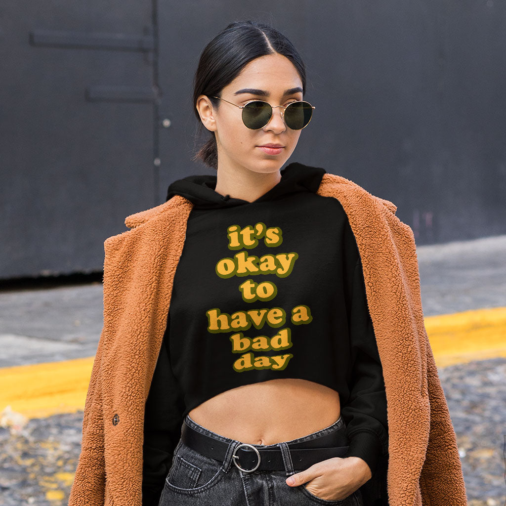 It's Ok Women's Cropped Hoodie - Positive Cropped Hoodie - Motivational Hooded Sweatshirt It's Ok Women's Cropped Hoodie - Positive Cropped Hoodie - Motivational Hooded Sweatshirt