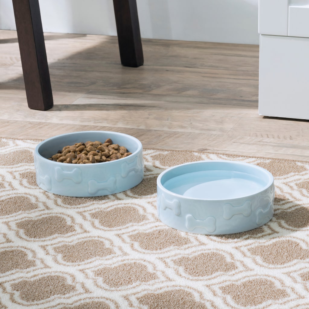 Manor Blue Pet Bowl Manor Blue Pet Bowl