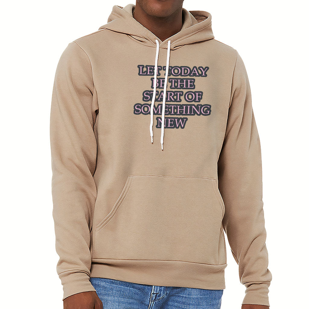 Start Of Something New Sponge Fleece Hoodie - Motivational Hoodie - Themed Hooded Sweatshirt Start Of Something New Sponge Fleece Hoodie - Motivational Hoodie - Themed Hooded Sweatshirt