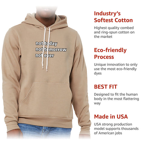 Not Today Sponge Fleece Hoodie - Funny Hoodie - Sarcastic Hooded Sweatshirt Not Today Sponge Fleece Hoodie - Funny Hoodie - Sarcastic Hooded Sweatshirt