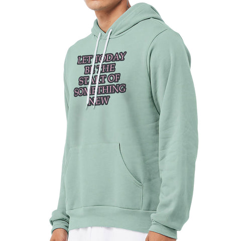 Start Of Something New Sponge Fleece Hoodie - Motivational Hoodie - Themed Hooded Sweatshirt Start Of Something New Sponge Fleece Hoodie - Motivational Hoodie - Themed Hooded Sweatshirt