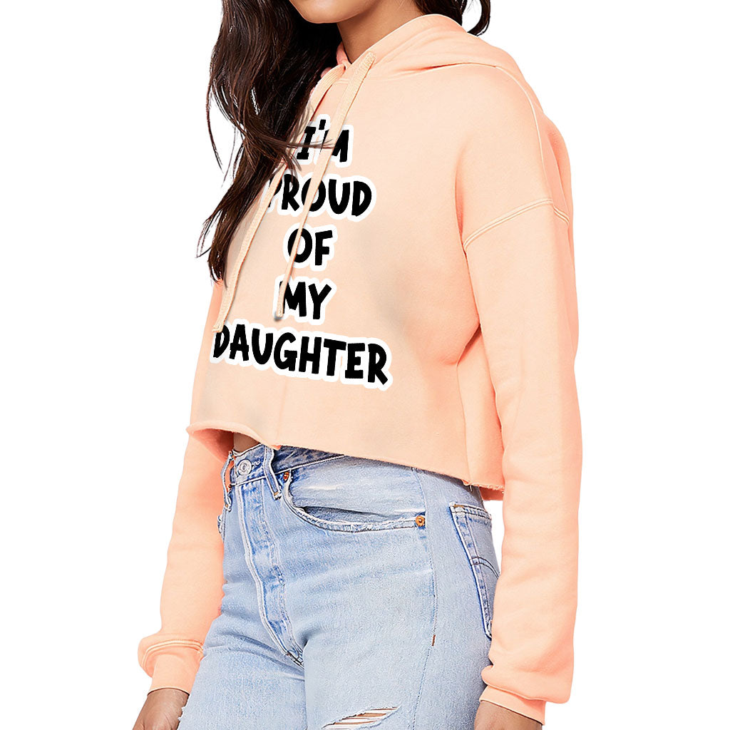 Proud Mom Women's Cropped Hoodie - Trendy Cropped Hoodie - Best Design Hooded Sweatshirt Proud Mom Women's Cropped Hoodie - Trendy Cropped Hoodie - Best Design Hooded Sweatshirt